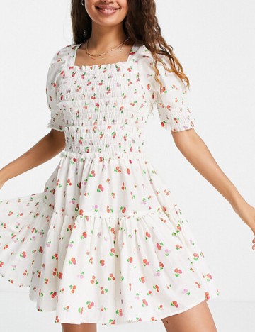 Rochie mini ASOS, alb