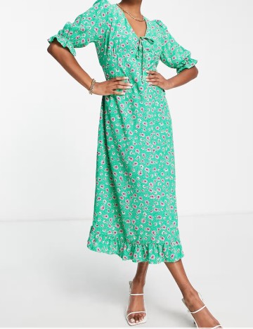 Rochie midi nobody's child, verde