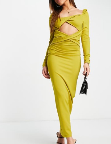 Rochie maxi Yaura, verde