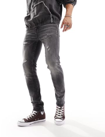 Jeans ASOS, gri