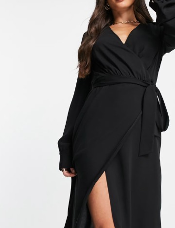 Rochie midi ASOS, negru