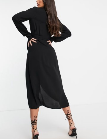 Rochie midi ASOS, negru