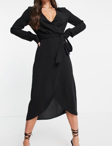 Rochie midi ASOS, negru