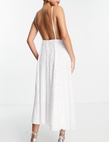 Rochie de ocazie și bridal ASOS, alb
