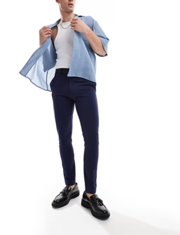 Pantaloni ASOS, albastru