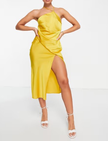 Rochie midi ASOS, galben