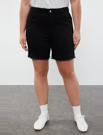 Pantaloni scurți TRENDYOL, negru