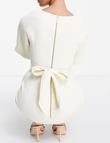 Rochie midi Closet, crem