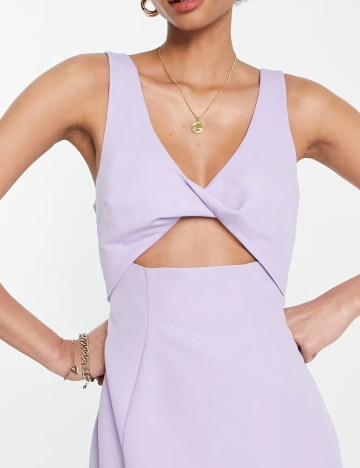 Rochie midi ASOS, mov