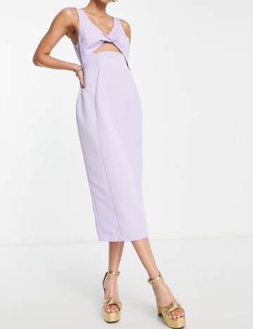 Rochie midi ASOS, mov