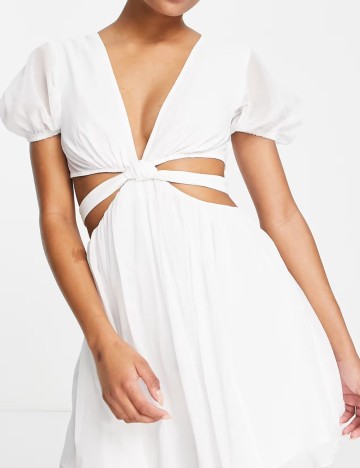 Rochie mini ASOS, alb