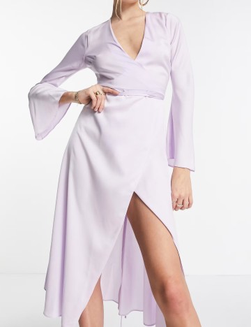 Rochie midi ASOS, mov