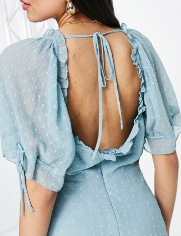 Rochie midi ASOS, turcoaz