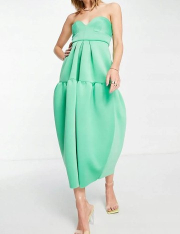 Rochie midi ASOS, verde
