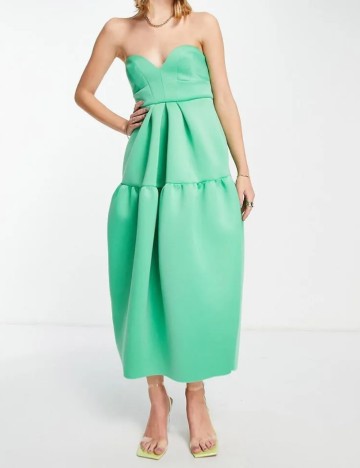 Rochie midi ASOS, verde