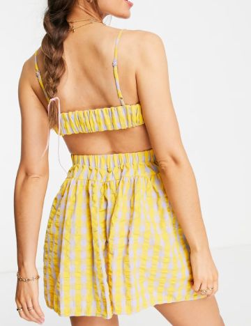 Salopetă scurtă ASOS, mix culori