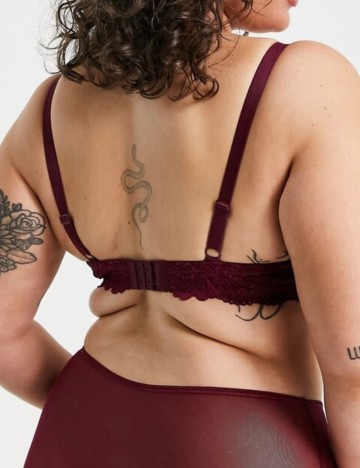 Sutien Ivory Rose Curve, vișiniu