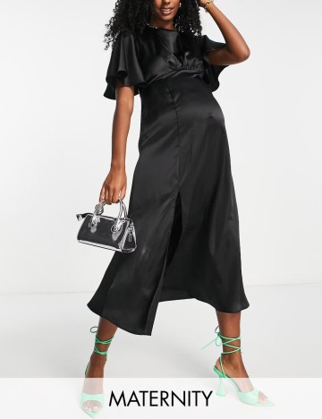 Rochie midi Queen Bee, negru