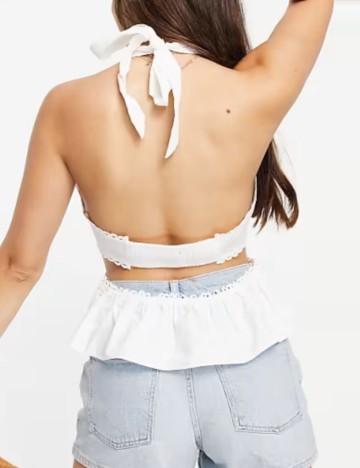 Top SkyLar Rose, alb