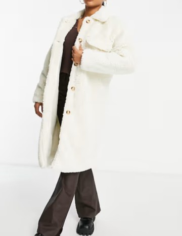 Palton Threadbare, alb