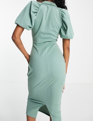 Rochie midi ASOS, verde