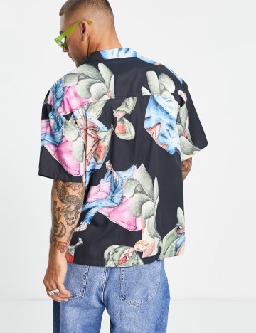 Cămașă cu m&acirc;necă scurtă DRDENIM, mix culori