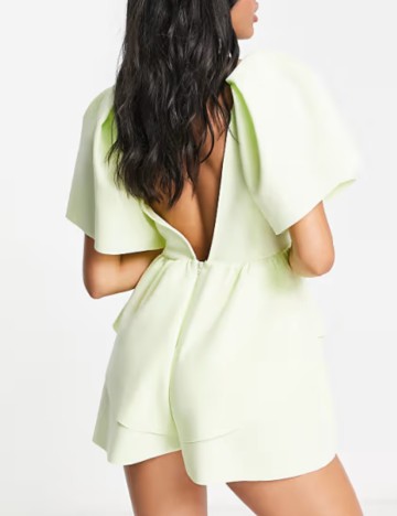 Salopetă scurtă ASOS, verde