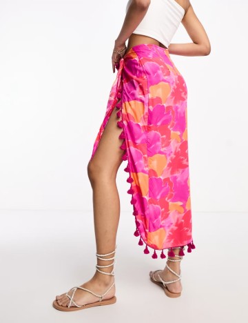 Fustă de plajă ASOS, mix culori