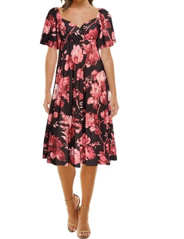 Rochie midi ASOS, mix culori