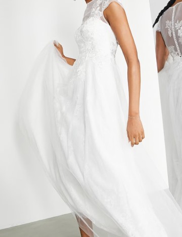 Rochie de ocazie ASOS, alb