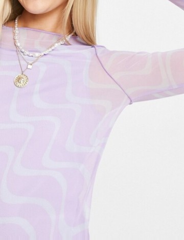 Rochie midi ASOS, mov