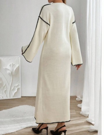 Rochie maxi Shein, crem