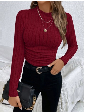 Bluză Shein, vișiniu