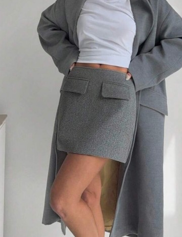 Fustă mini Shein, gri