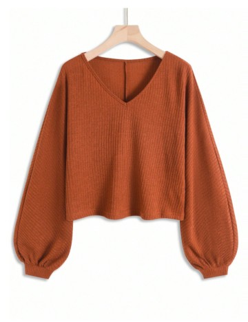 Bluză Shein, cărămiziu