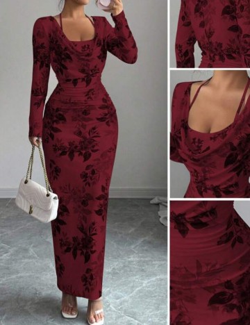 Rochie midi Shein, roșu