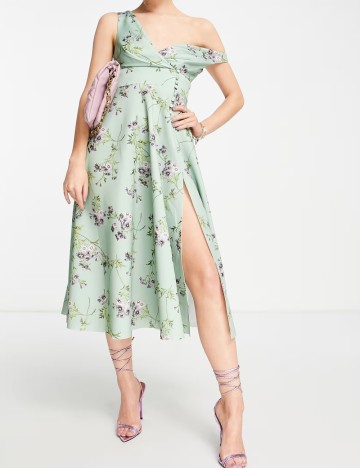 Rochie midi ASOS, mix culori