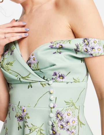 Rochie midi ASOS, mix culori