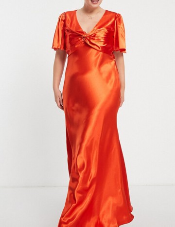 Rochie maxi Little Mistress, portocaliu