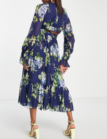 Rochie midi ASOS, mix culori