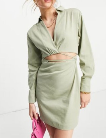 Rochie mini Envii, verde