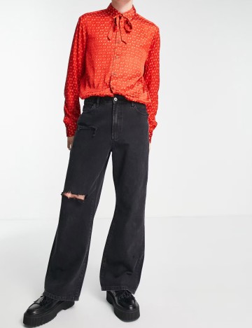 Cămașă ASOS, cărămiziu