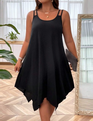 Rochie midi Shein Curve+, negru