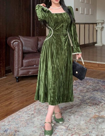 Rochie midi Shein DAZY, verde