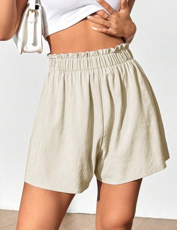 Pantaloni scurți Shein, crem