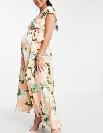 Rochie maxi Liquorish, mix culori