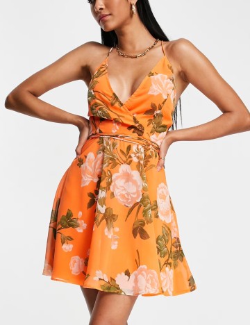 Rochie mini ASOS, portocaliu
