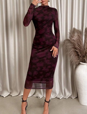 Rochie midi Shein, mix culori