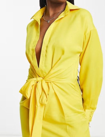 Rochie mini IN THE STYLE, galben