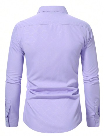 Cămașă Shein MANFINITY, mov